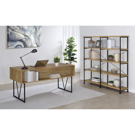  Coaster Furniture Analiese 801851 63-inch 4-drawer Writing Desk - Mango IMAGE 10