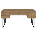  Coaster Furniture Analiese 801851 63-inch 4-drawer Writing Desk - Mango IMAGE 3