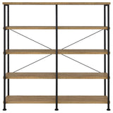  Coaster Furniture Analiese 801853 63-inch 4-shelf Double Bookshelf - Mango IMAGE 10