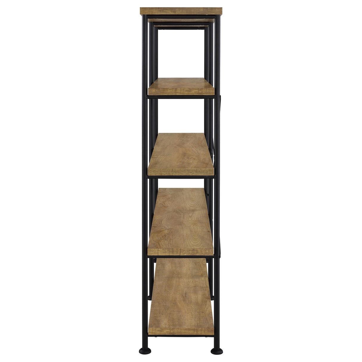  Coaster Furniture Analiese 801853 63-inch 4-shelf Double Bookshelf - Mango IMAGE 2