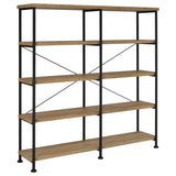  Coaster Furniture Analiese 801853 63-inch 4-shelf Double Bookshelf - Mango IMAGE 7