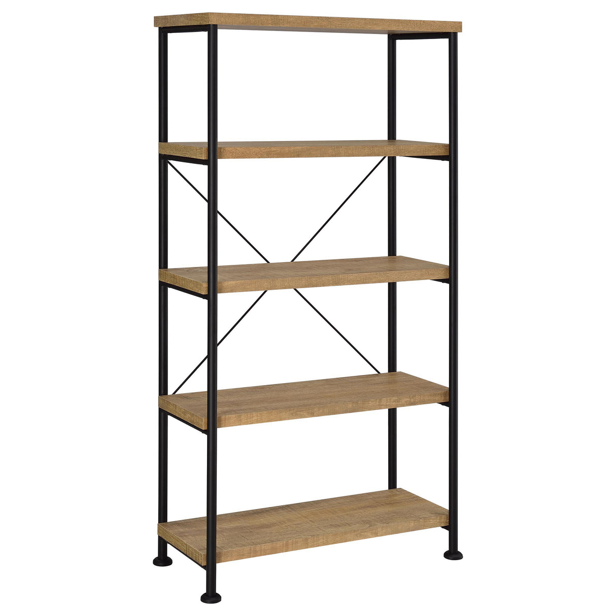  Coaster Furniture Analiese 802003 63-inch 4-shelf Bookshelf - Mango IMAGE 1