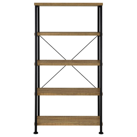  Coaster Furniture Analiese 802003 63-inch 4-shelf Bookshelf - Mango IMAGE 8