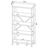  Coaster Furniture Analiese 802003 63-inch 4-shelf Bookshelf - Mango IMAGE 9