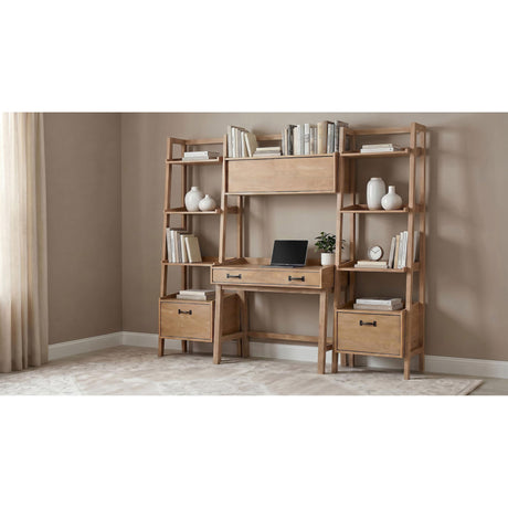  Coaster Furniture Fabian 802044 Bookshelf Bridge with Cubbies  - Distressed Light Brown IMAGE 10