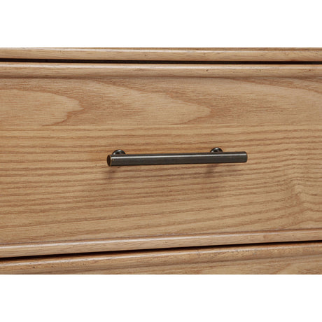  Coaster Furniture Vermes 802061 55-inch 3-drawer Writing Desk with Power Outlet - Light Ash IMAGE 10