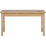  Coaster Furniture Vermes 802061 55-inch 3-drawer Writing Desk with Power Outlet - Light Ash IMAGE 7