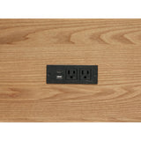  Coaster Furniture Vermes 802062 66-inch 7-drawer Computer Desk with Power Outlet - Light Ash IMAGE 14