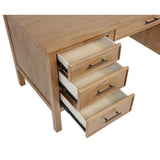  Coaster Furniture Vermes 802062 66-inch 7-drawer Computer Desk with Power Outlet - Light Ash IMAGE 15