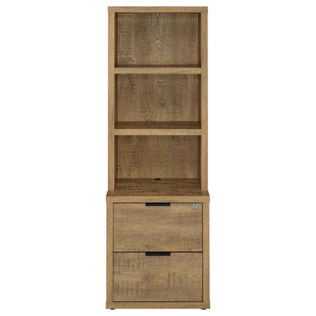  Coaster Furniture Westpark 802693 3-shelf Bookcase USB and Lockable Drawer - Mango IMAGE 12