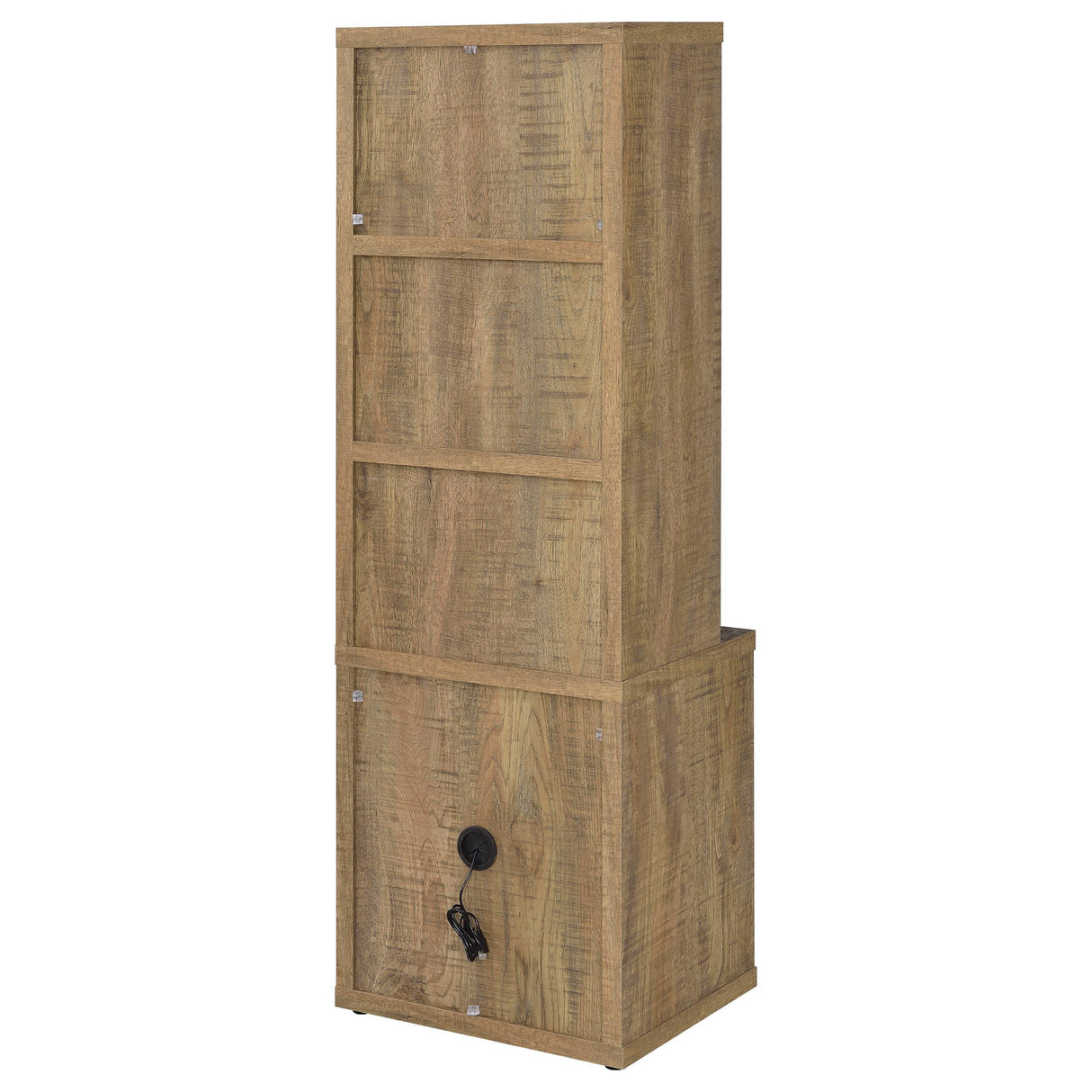  Coaster Furniture Westpark 802693 3-shelf Bookcase USB and Lockable Drawer - Mango IMAGE 6