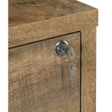  Coaster Furniture Westpark 802693 3-shelf Bookcase USB and Lockable Drawer - Mango IMAGE 9