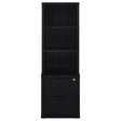  Coaster Furniture Westpark 802703-S3 3-piece Wall Unit Bookcase Set with USB - Black IMAGE 1