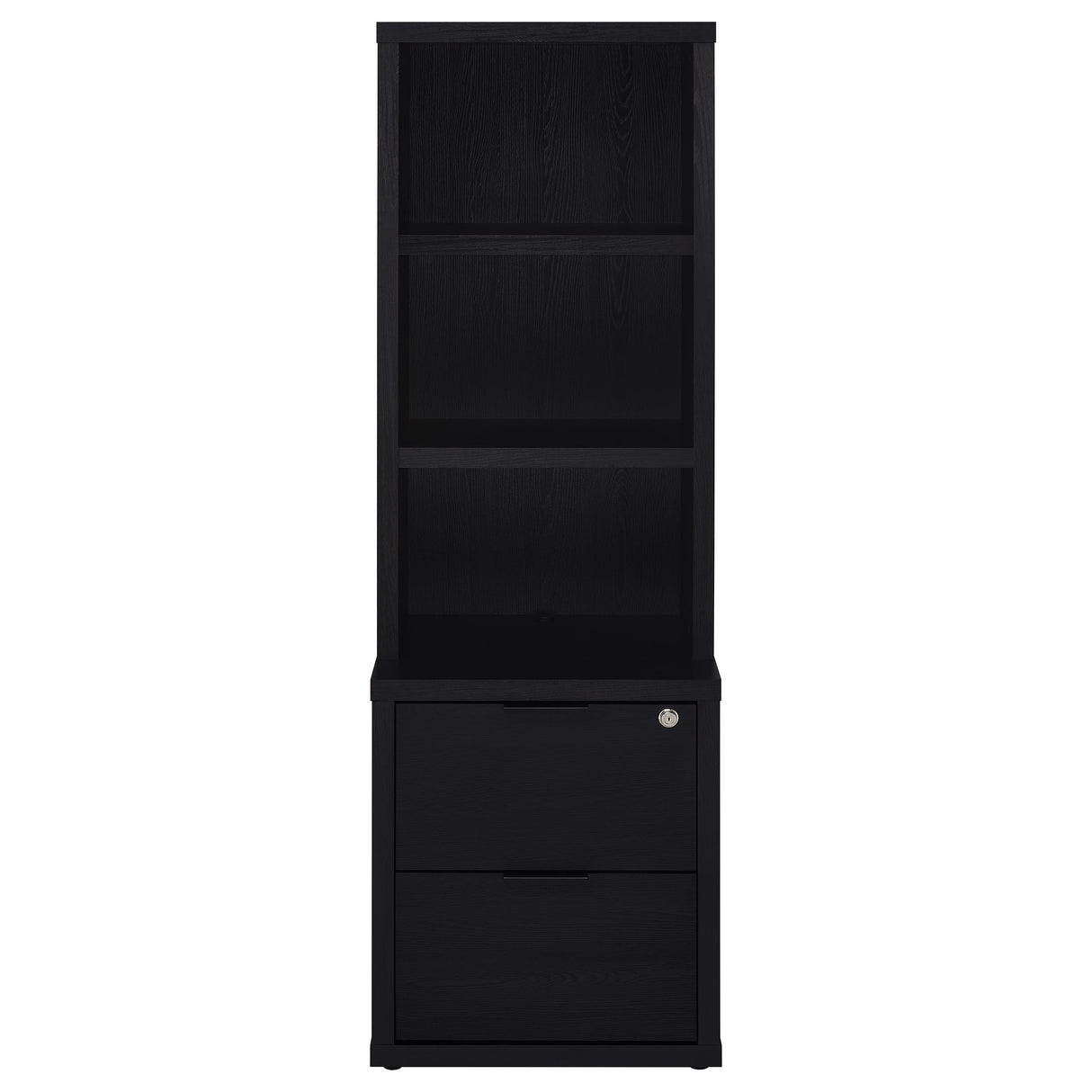  Coaster Furniture Westpark 802703-S3 3-piece Wall Unit Bookcase Set with USB - Black IMAGE 1