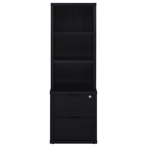 Coaster Furniture Westpark 802703-S3 3-piece Wall Unit Bookcase Set with USB - Black IMAGE 1