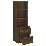  Coaster Furniture Westpark 802713 3-shelf Bookcase USB and Lockable Drawer - Dark Pine IMAGE 8