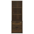  Coaster Furniture Westpark 802713-S3 3-piece Wall Unit Bookcase Set with USB - Dark Pine IMAGE 1