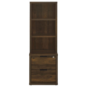  Coaster Furniture Westpark 802713-S3 3-piece Wall Unit Bookcase Set with USB - Dark Pine IMAGE 1