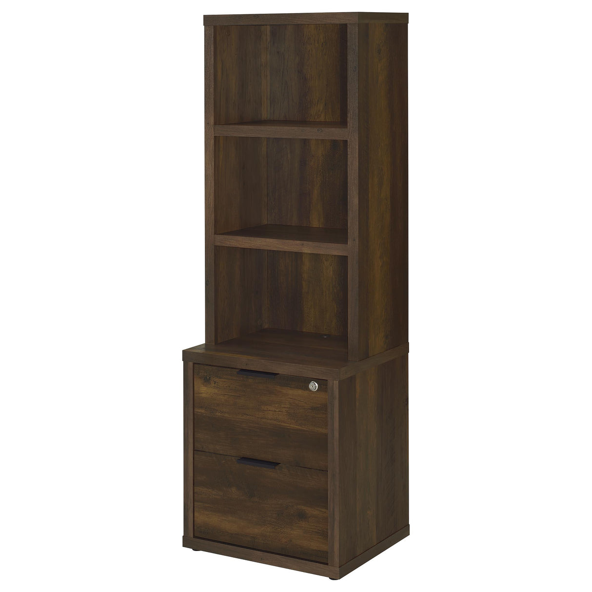  Coaster Furniture Westpark 802713-S3 3-piece Wall Unit Bookcase Set with USB - Dark Pine IMAGE 5