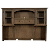  Coaster Furniture Hartshill 881283H 2-door Hutch with Shelves - Burnished Oak IMAGE 3