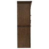  Coaster Furniture Hartshill 881283H 2-door Hutch with Shelves - Burnished Oak IMAGE 4