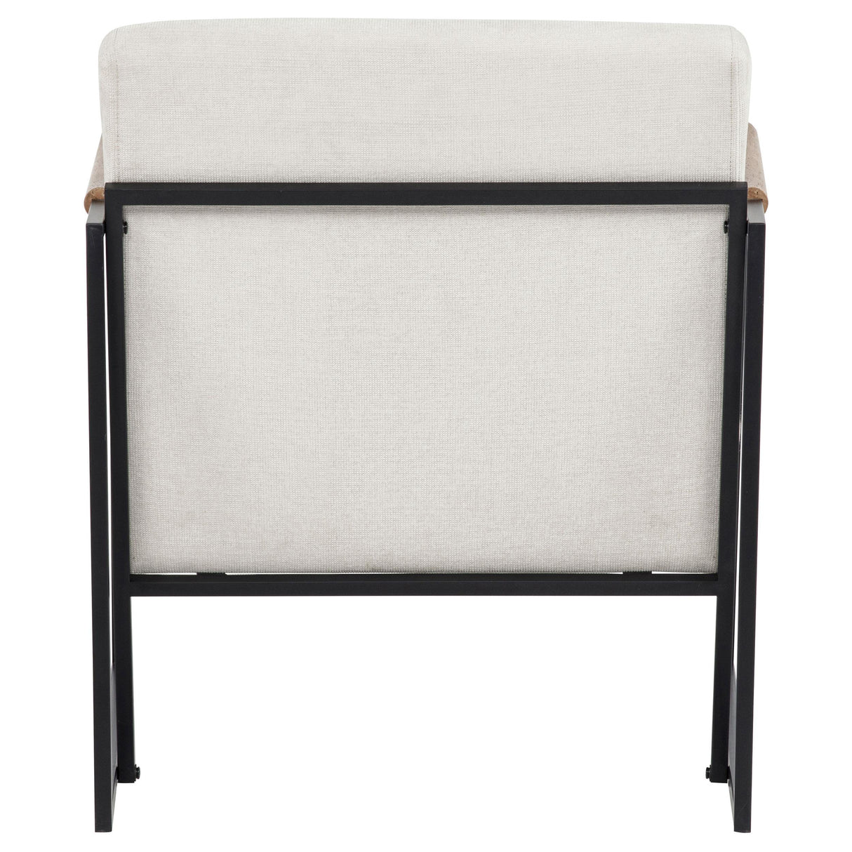  Coaster Furniture Monsen 900648 Fabric Upholstered Metal Frame Accent Chair - Ivory IMAGE 3