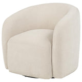  Coaster Furniture Gerley 902473 Chenille Upholstered Swivel Accent Chair - Beige IMAGE 1