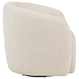  Coaster Furniture Gerley 902473 Chenille Upholstered Swivel Accent Chair - Beige IMAGE 2