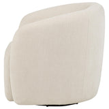  Coaster Furniture Gerley 902473 Chenille Upholstered Swivel Accent Chair - Beige IMAGE 4