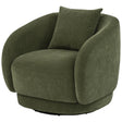  Coaster Furniture Arnaud 902487 Chenille Upholstered Swivel Accent Chair - Green IMAGE 1