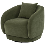  Coaster Furniture Arnaud 902487 Chenille Upholstered Swivel Accent Chair - Green IMAGE 1