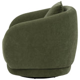  Coaster Furniture Arnaud 902487 Chenille Upholstered Swivel Accent Chair - Green IMAGE 4