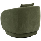  Coaster Furniture Arnaud 902487 Chenille Upholstered Swivel Accent Chair - Green IMAGE 8