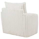  Coaster Furniture Sarco 902541 Corduroy Upholstered Swivel Accent Arm Chair - Ivory IMAGE 5