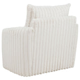  Coaster Furniture Sarco 902541 Corduroy Upholstered Swivel Accent Arm Chair - Ivory IMAGE 7