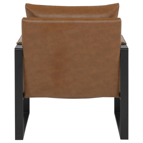  Coaster Furniture Rosalind 903019 Upholstered Track Arm Accent Chair - Brown IMAGE 3