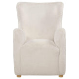 Coaster Furniture Thornton 903175 Faux Fur Upholstered Wingback Lounge Accent Chair - Ivory IMAGE 9