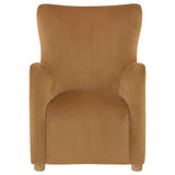  Coaster Furniture Thornton 903176 Velvet Upholstered Wingback Lounge Accent Chair - Cognac IMAGE 9