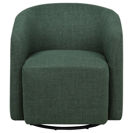 Coaster Furniture Mossbrook 903222 Fabric Upholstered Swivel Accent Chair - Green IMAGE 8