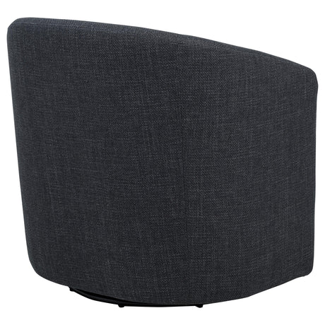  Coaster Furniture Mossbrook 903223 Fabric Upholstered Swivel Accent Chair - Anthracite IMAGE 2