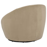  Coaster Furniture Myernick 903228 Velvet Upholstered Swivel Accent Chair - Camel IMAGE 9