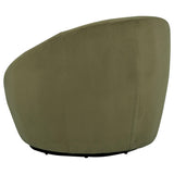  Coaster Furniture Myernick 903229 Velvet Upholstered Swivel Accent Chair - Olive IMAGE 11