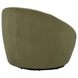  Coaster Furniture Myernick 903229 Velvet Upholstered Swivel Accent Chair - Olive IMAGE 5