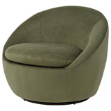  Coaster Furniture Myernick 903229 Velvet Upholstered Swivel Accent Chair - Olive IMAGE 6