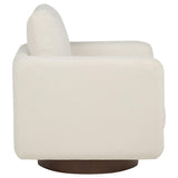  Coaster Furniture Iris 903255 Fabric Upholstered Swivel Accent Chair - Ivory IMAGE 2