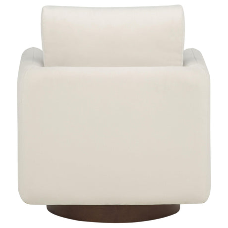  Coaster Furniture Iris 903255 Fabric Upholstered Swivel Accent Chair - Ivory IMAGE 9