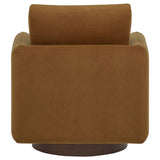  Coaster Furniture Iris 903256 Fabric Upholstered Swivel Accent Chair - Rust IMAGE 10