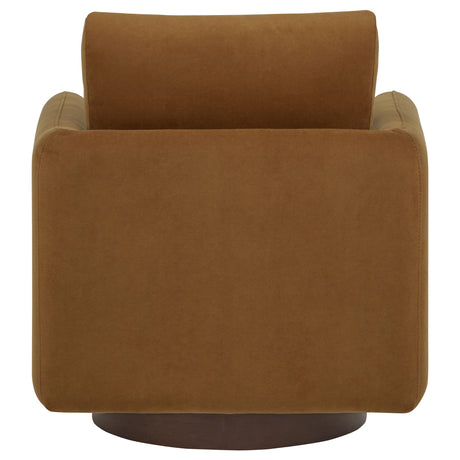  Coaster Furniture Iris 903256 Fabric Upholstered Swivel Accent Chair - Rust IMAGE 10