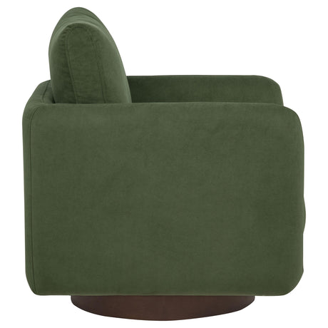  Coaster Furniture Iris 903257 Fabric Upholstered Swivel Accent Chair - Matcha IMAGE 2