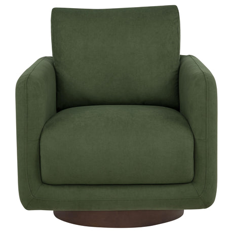  Coaster Furniture Iris 903257 Fabric Upholstered Swivel Accent Chair - Matcha IMAGE 6